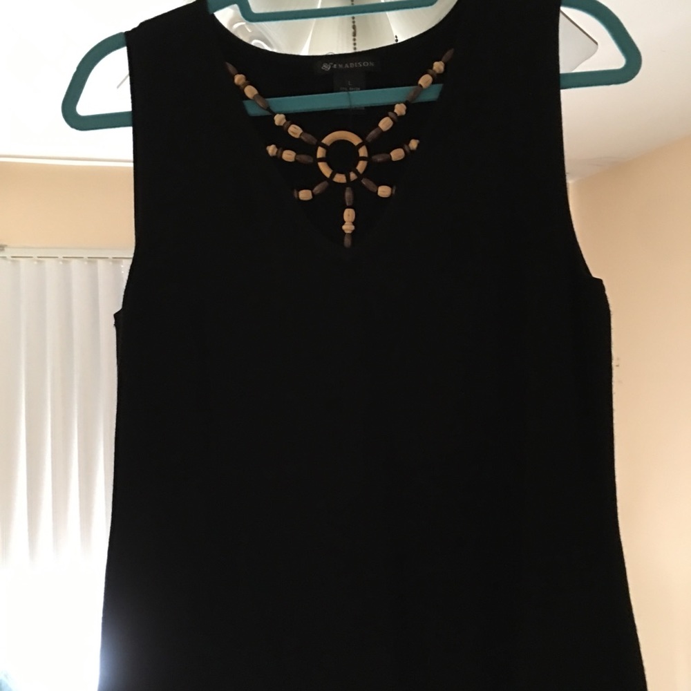 Black tank top